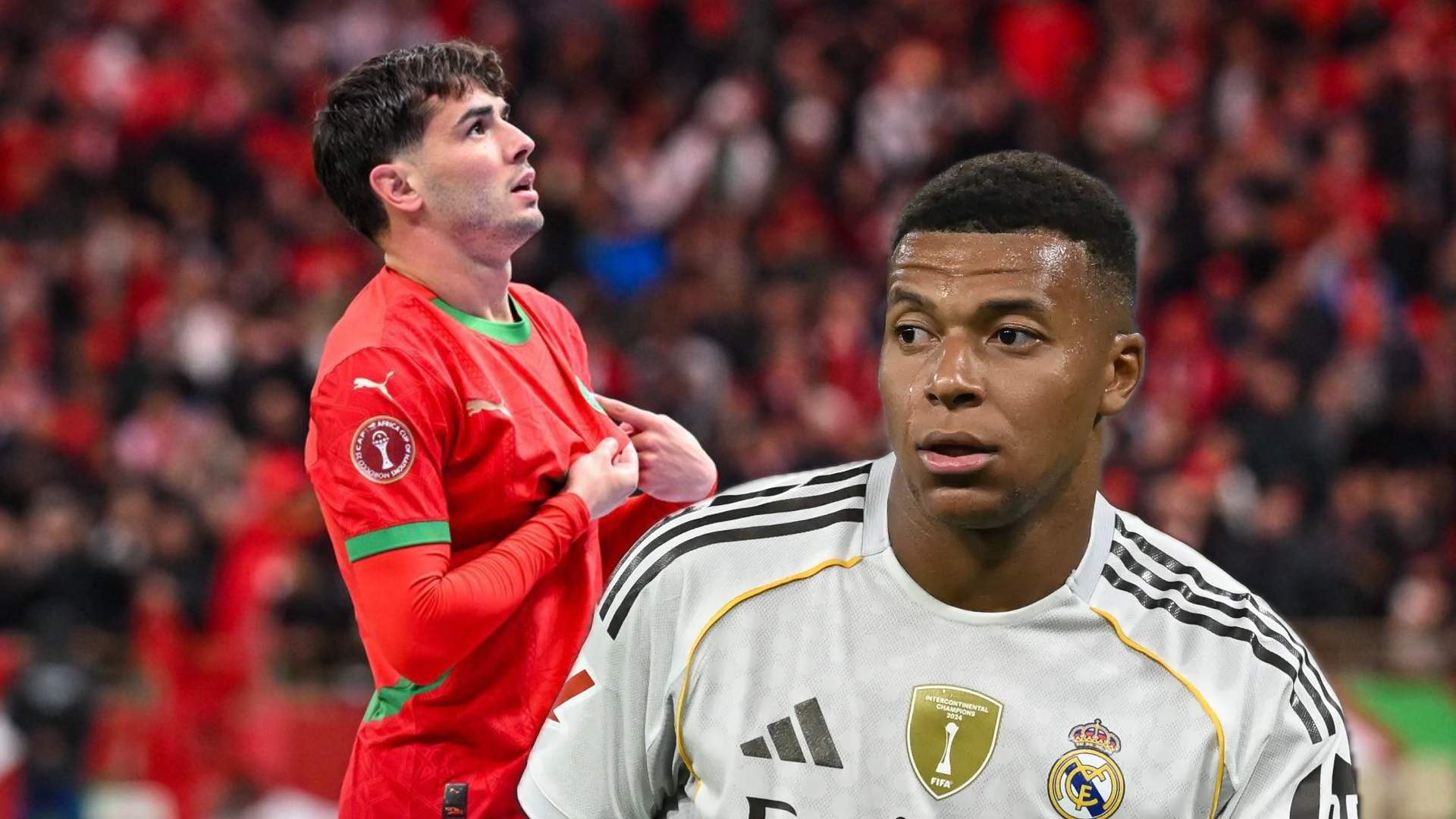Mbappé, cazado en Marruecos, su reacción al gol de Brahim ya es viral