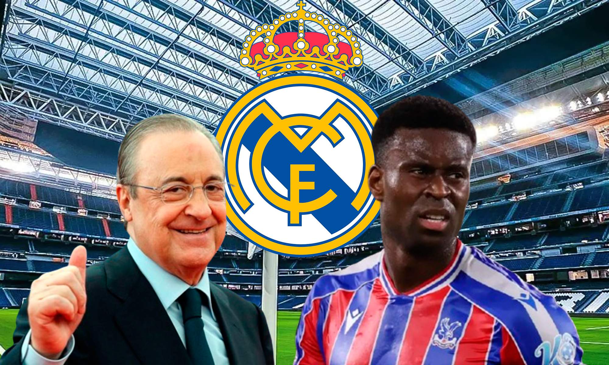 Florentino, Guéhi y escudo Real Madrid