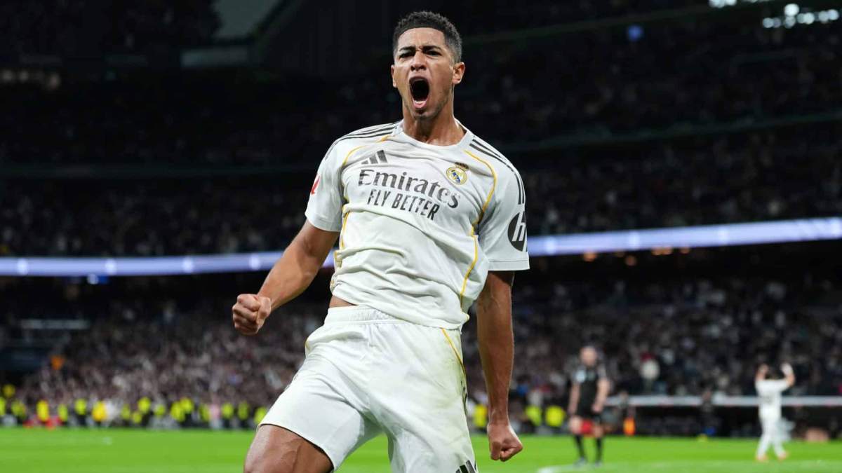 Bellingham celebrando su gol ante el Sevilla