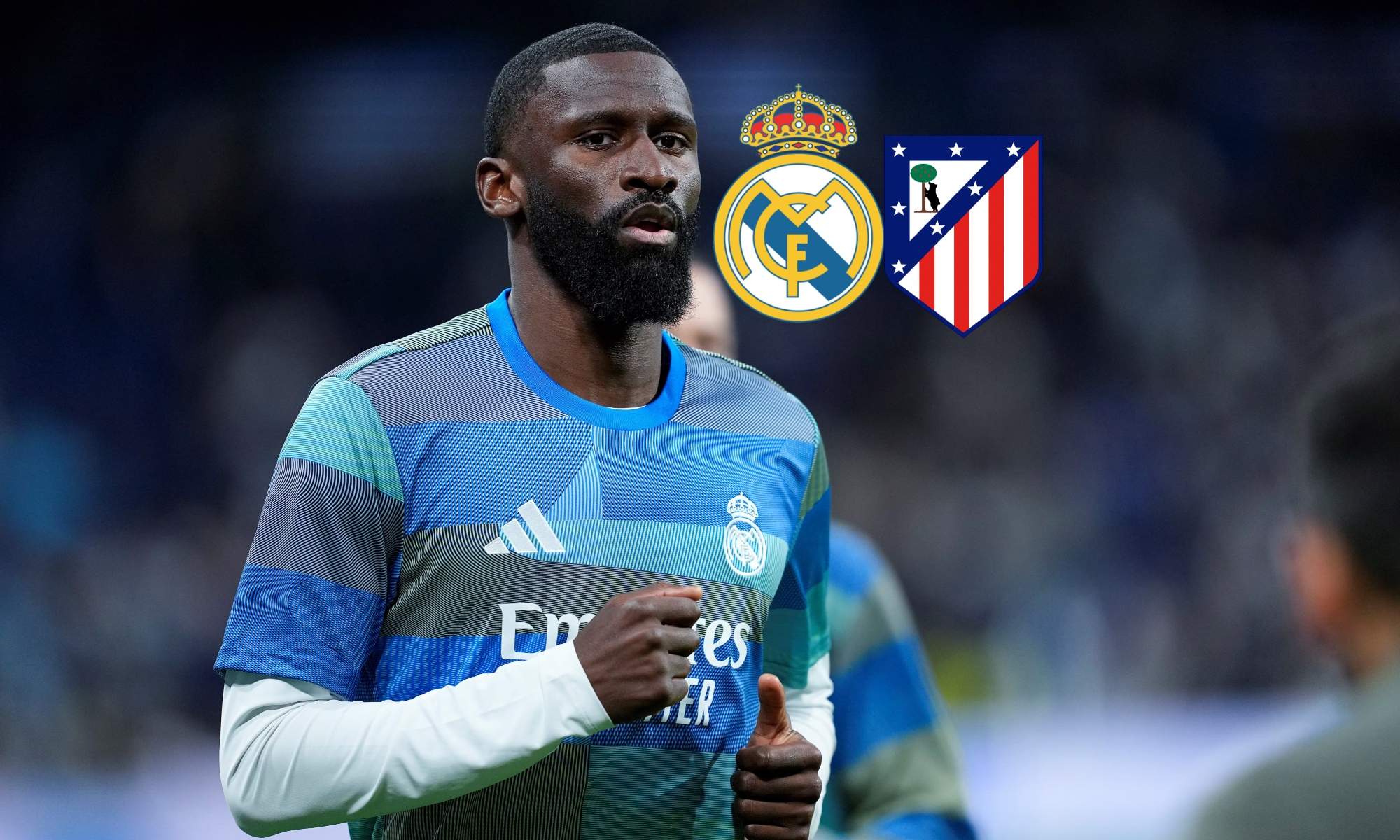 Rüdiger, duda para el partido contra el Atlético de Madrid