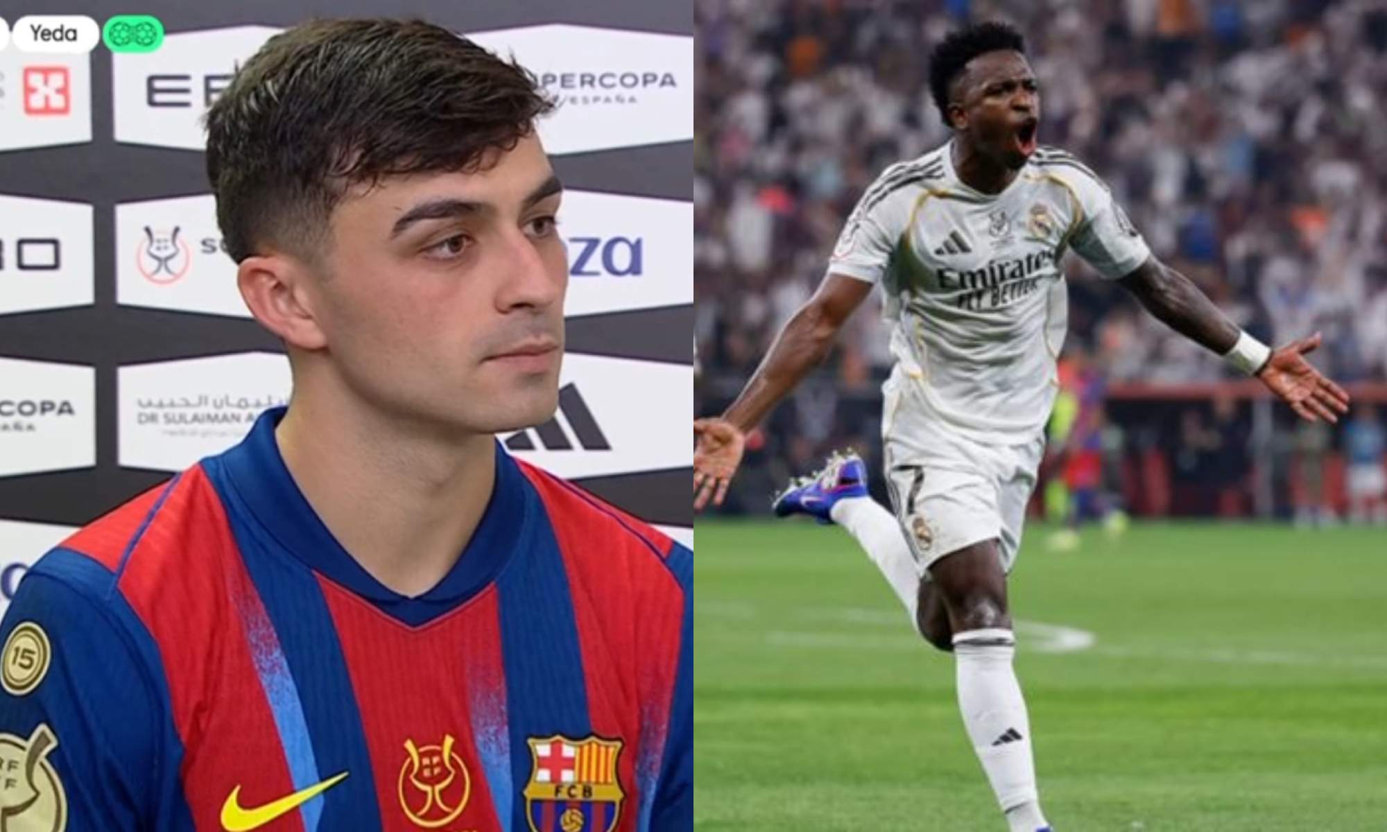 Pedri se rinde en elogios a Vinicius: no gustará a Laporta