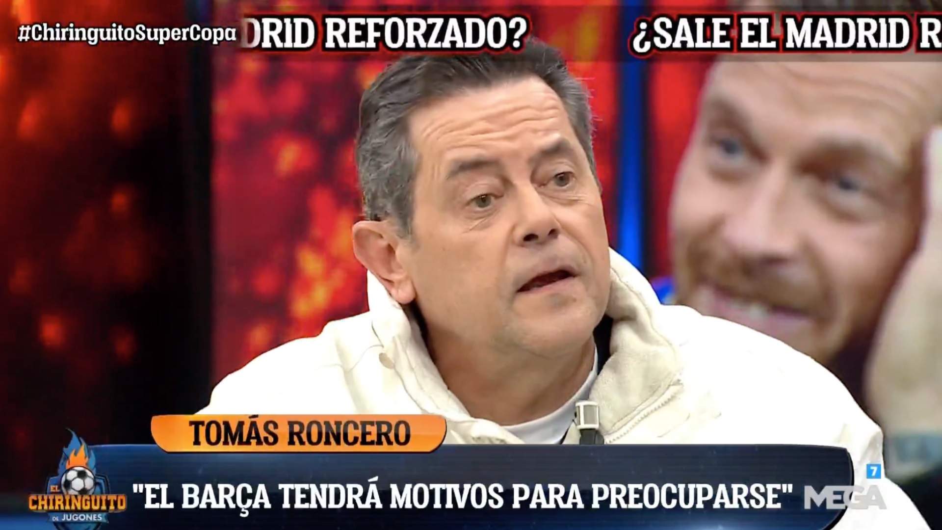 Tomás Roncero, de El Chiringuito: “El Real Madrid es mucho mejor que este Barça”