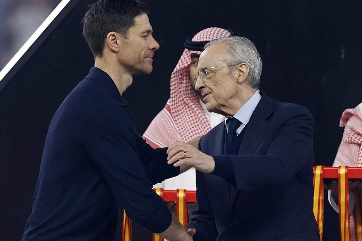 Xabi Alonso y Florentino Pérez