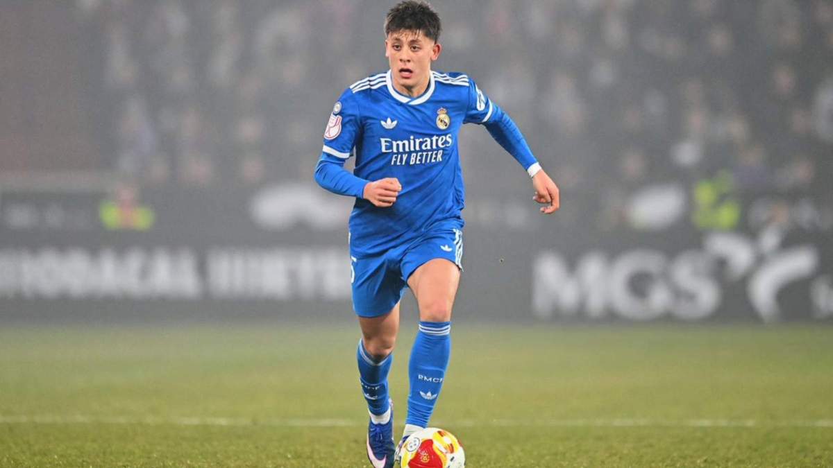 Arda Güler durante el partido frente al Albacete