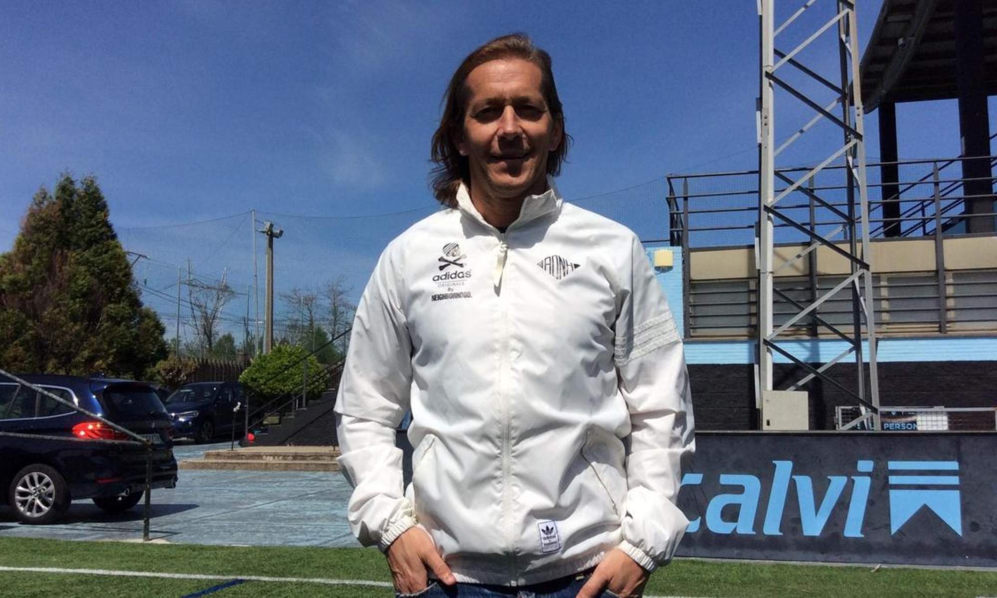 Michel Salgado durante un torneo en Vigo