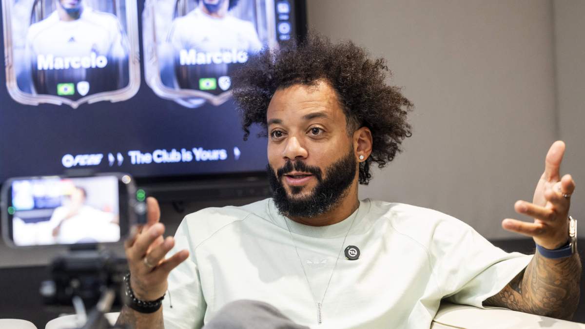 Marcelo durante una entrevista