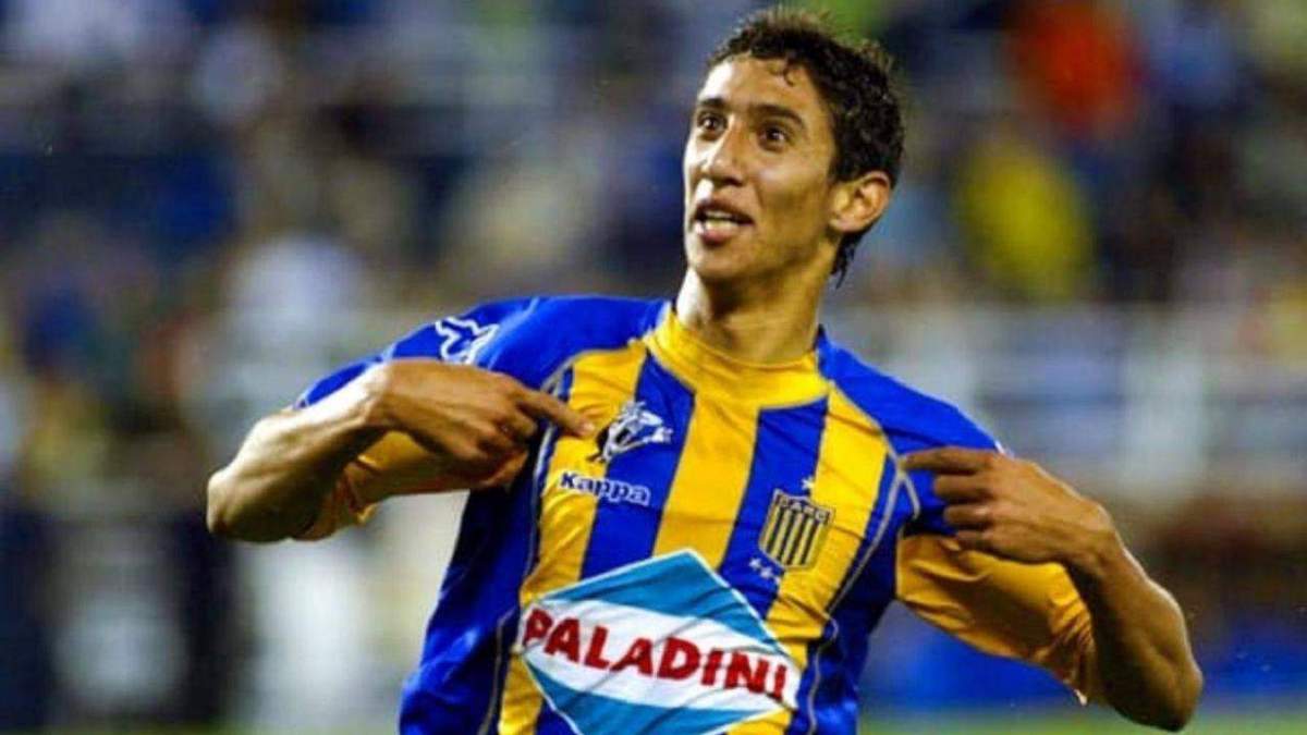 Di María en su primer gol con Rosario Central Di María en su primer gol con Rosario Central