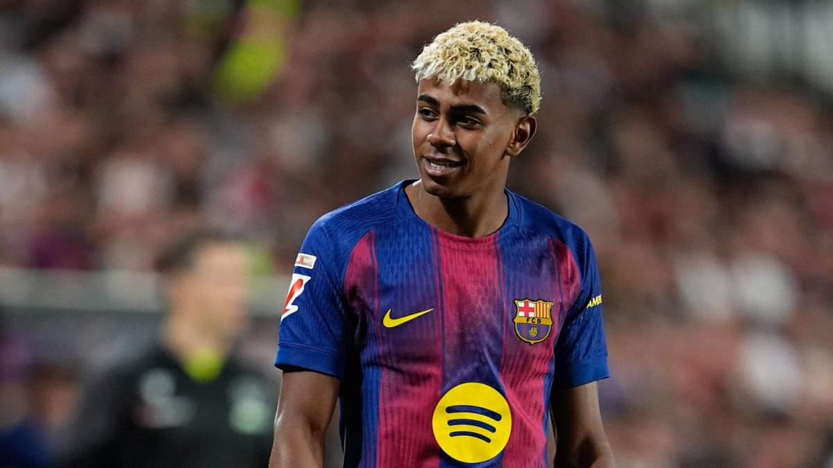 Lamine Yamal durante un partido de esta temporada Lamine Yamal durante un partido de esta temporada